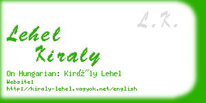 lehel kiraly business card